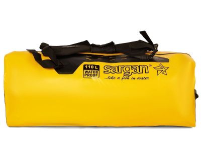 Гермо-Сумка-Рюкзак САРГАН "ПРОГРЕССОР 80.0" Герметичная молния 100%, вкладыш, желтый-черный, 80л