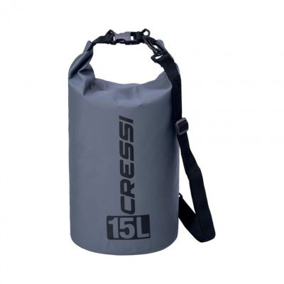 Гермомешок CRESSI с лямкой DRY BAG  серый 15 литров, Cressi