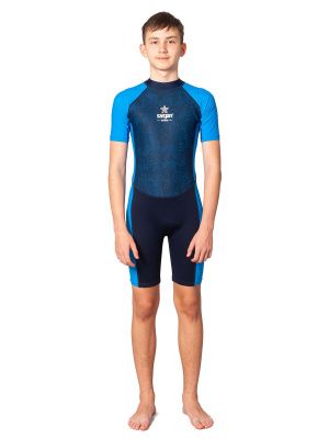 Гидрокостюм SARGAN Sport  1081/BL, детский, неопрен 2мм/лайкра, синий-голубой