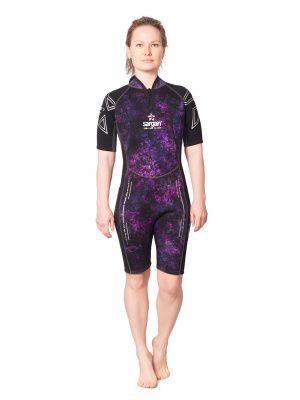 Гидрокостюм "NERO 2.0" Shorty lady GalaxyAPE-07/черный 2 mm