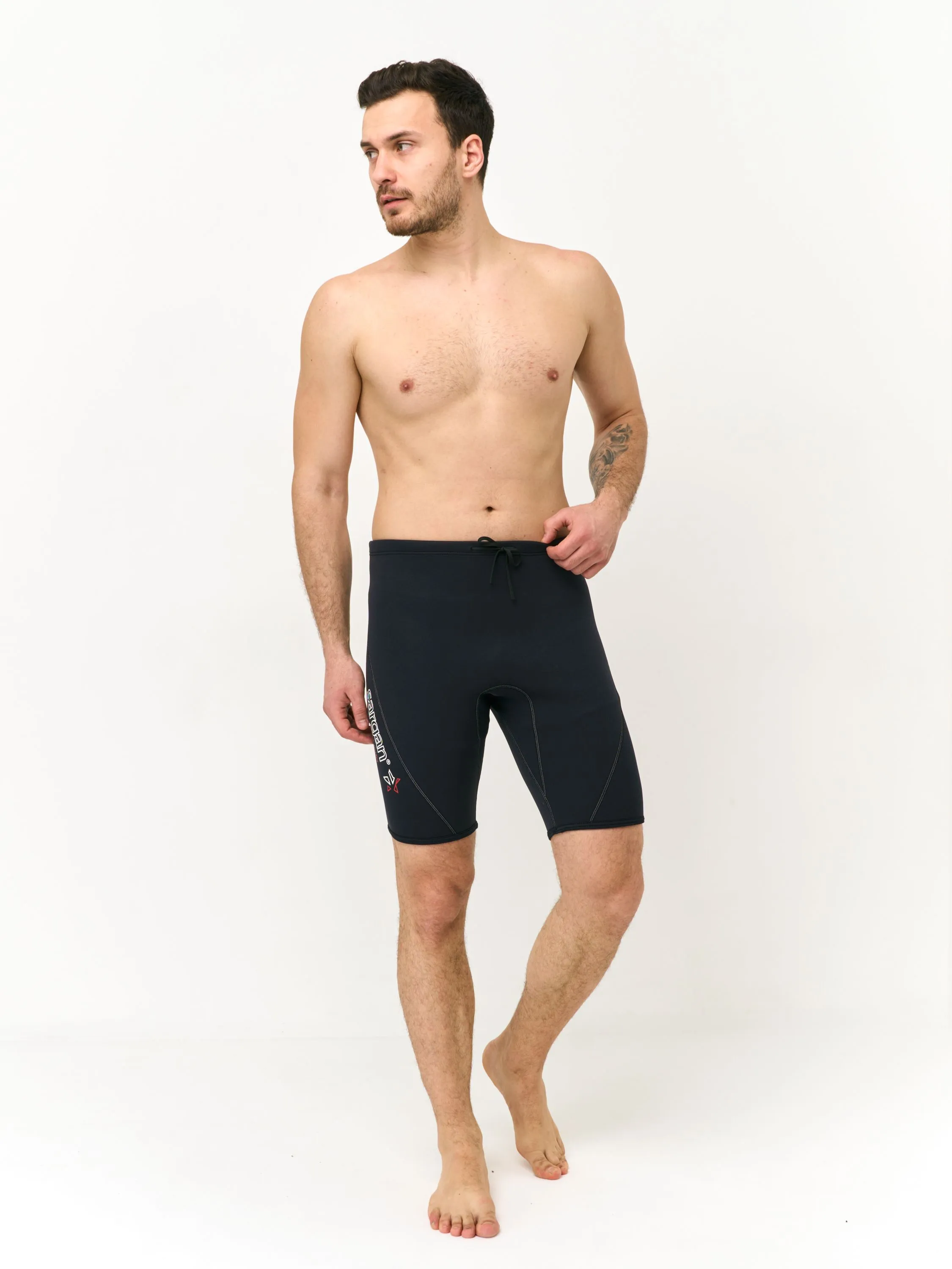 Шорты "ВОДНИК" мужские, затяжка, неопрен 2мм, черные