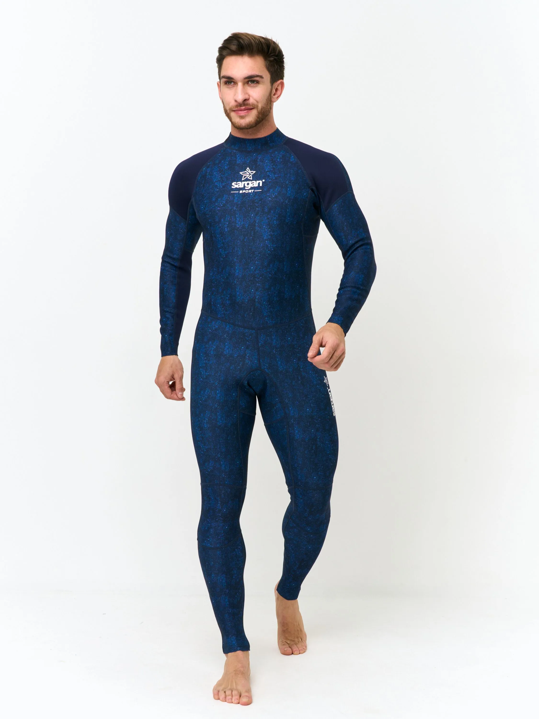 Гидрокостюм SARGAN Sport  1001/MBL, мужской, длинный, неопр.2мм, микс-синий