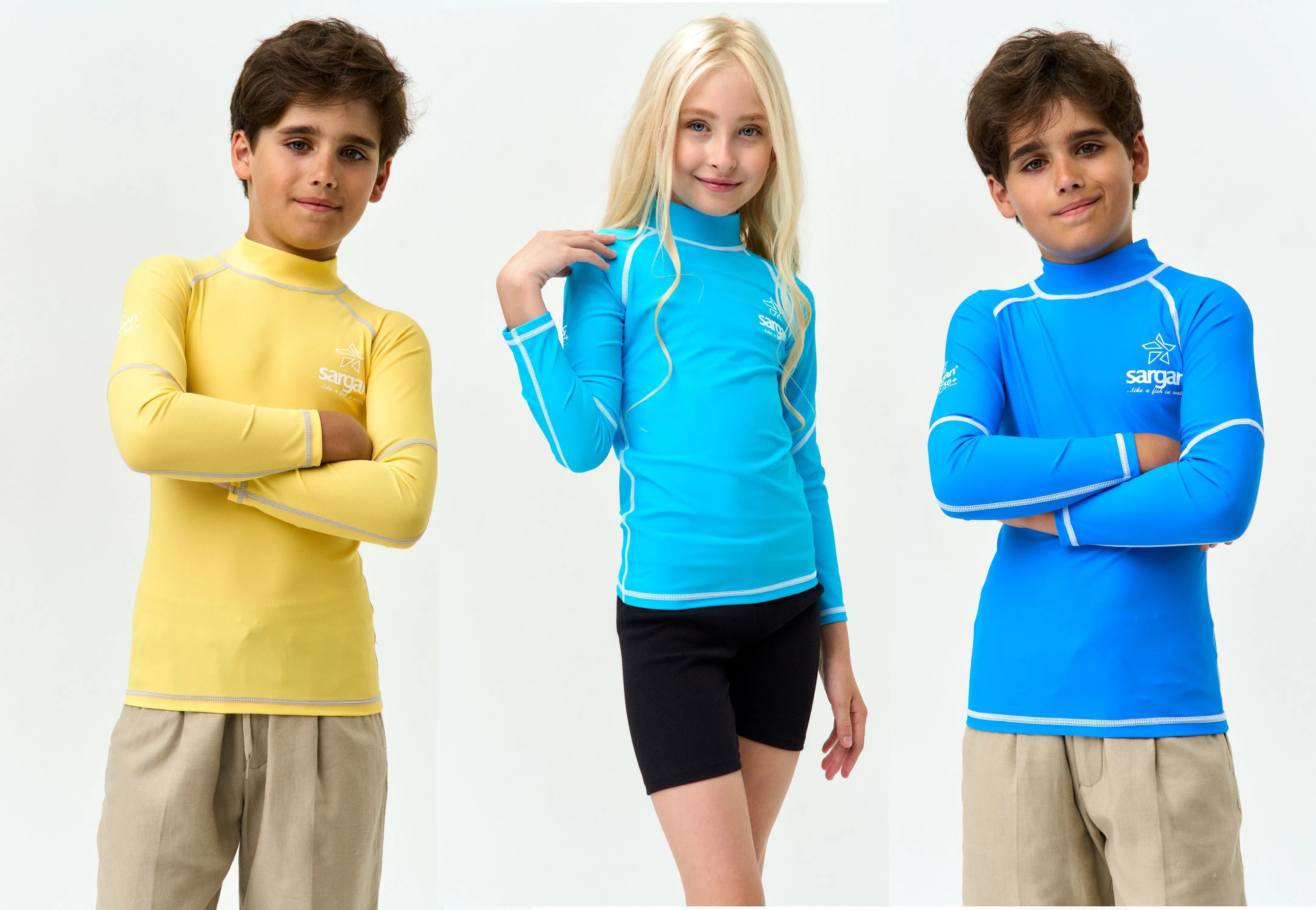 Футболка рашгард лонгслив САРГАН "АГИДЕЛЬ 1.0" детская