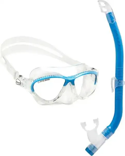 Набор Детский маска MOON KID + трубка TOP голубой