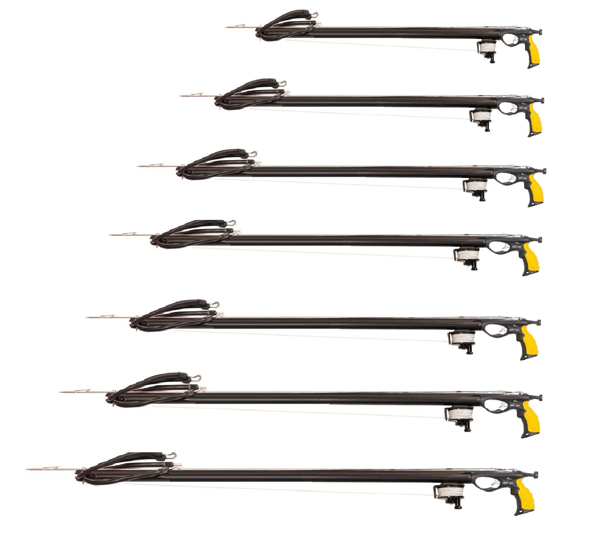 Ружье САРГАН "СИВУЧ H/M 14*2" арб., г. 7мм, 2 к.тяги 14мм, катушка, 25м линь