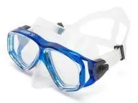 Маска "ДЕЛЬТА" прозр.силикон синяя рамка SARGAN