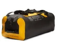 Гермо-Сумка-Рюкзак САРГАН "ПРОГРЕССОР 110.0" Герметичная молния 100%, вкладыш, черный-желтый, 110л