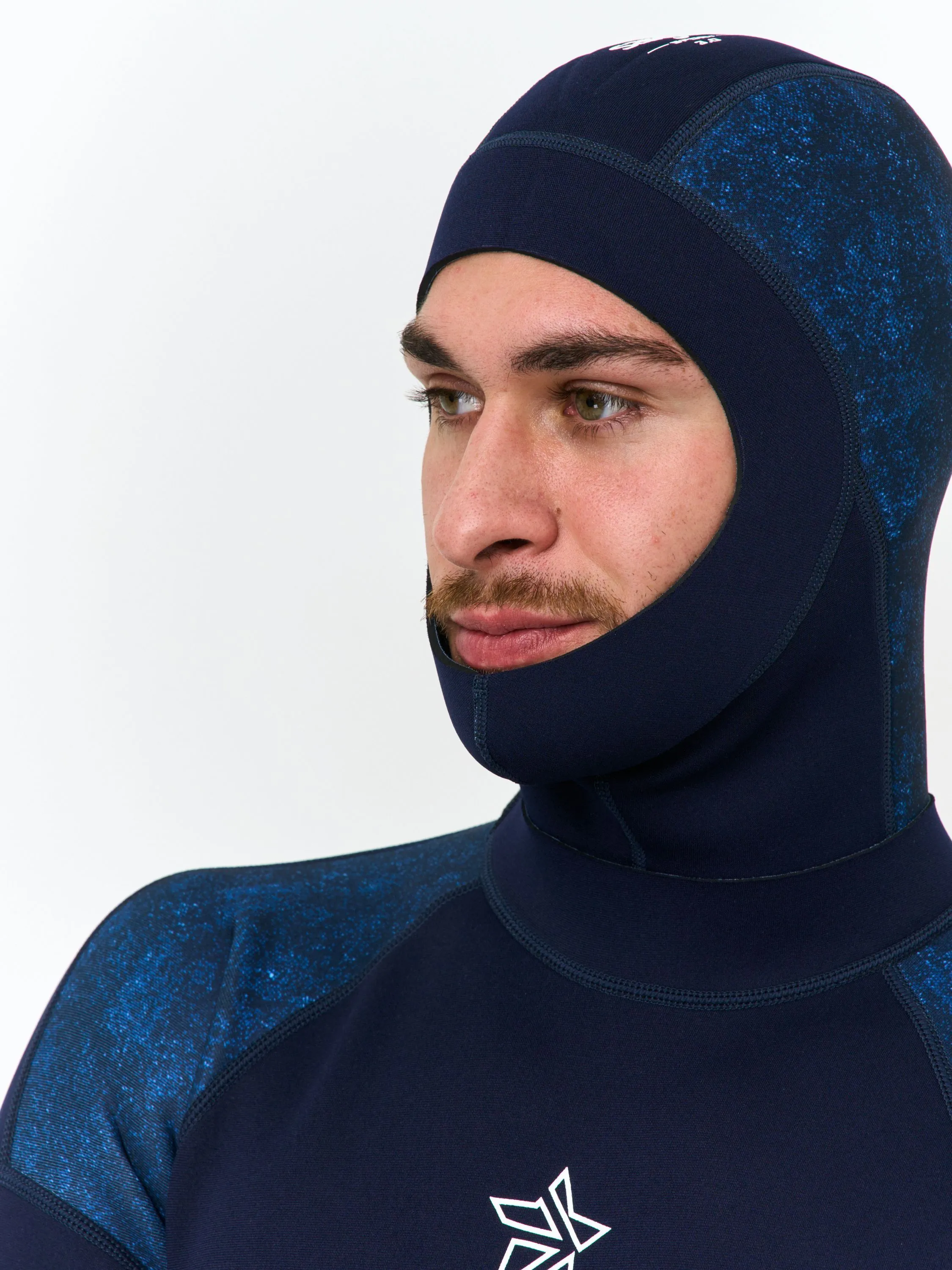 Шлем неопреновый SARGAN Sport  1021/BL, короткий, 3мм, синий