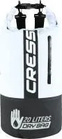 Герморюкзак CRESSI с карманом на молнии Premium BACK PACK, черный/белый, 20 литров, Cressi