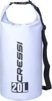 Гермомешок CRESSI с лямкой DRY BAG  белый 20 литров, Cressi