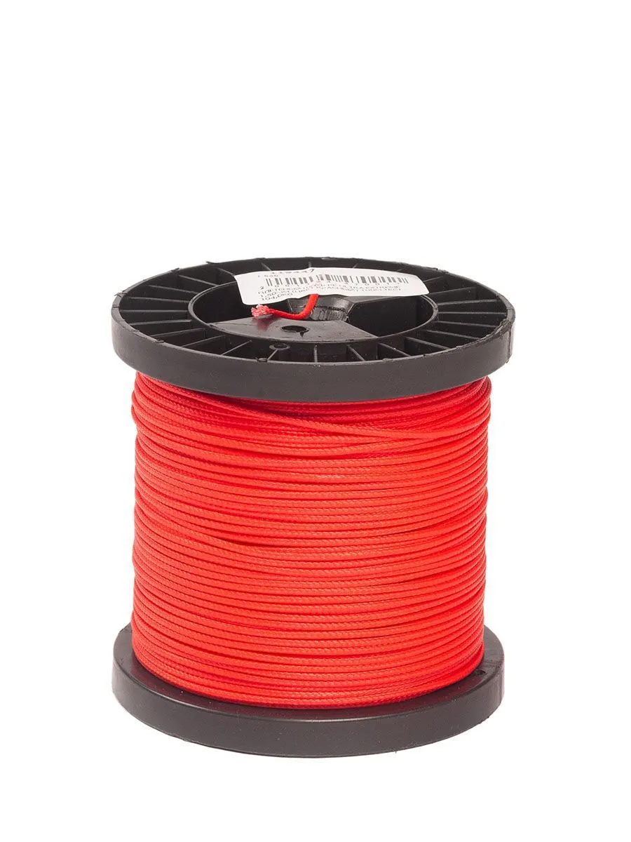 Линь САРГАН красный нейлон D 2,0 мм 1 м (катушки по 100 м)