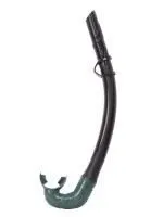 Трубка САРГАН "КАЛАН" черная трубка - темно-зеленый загубник