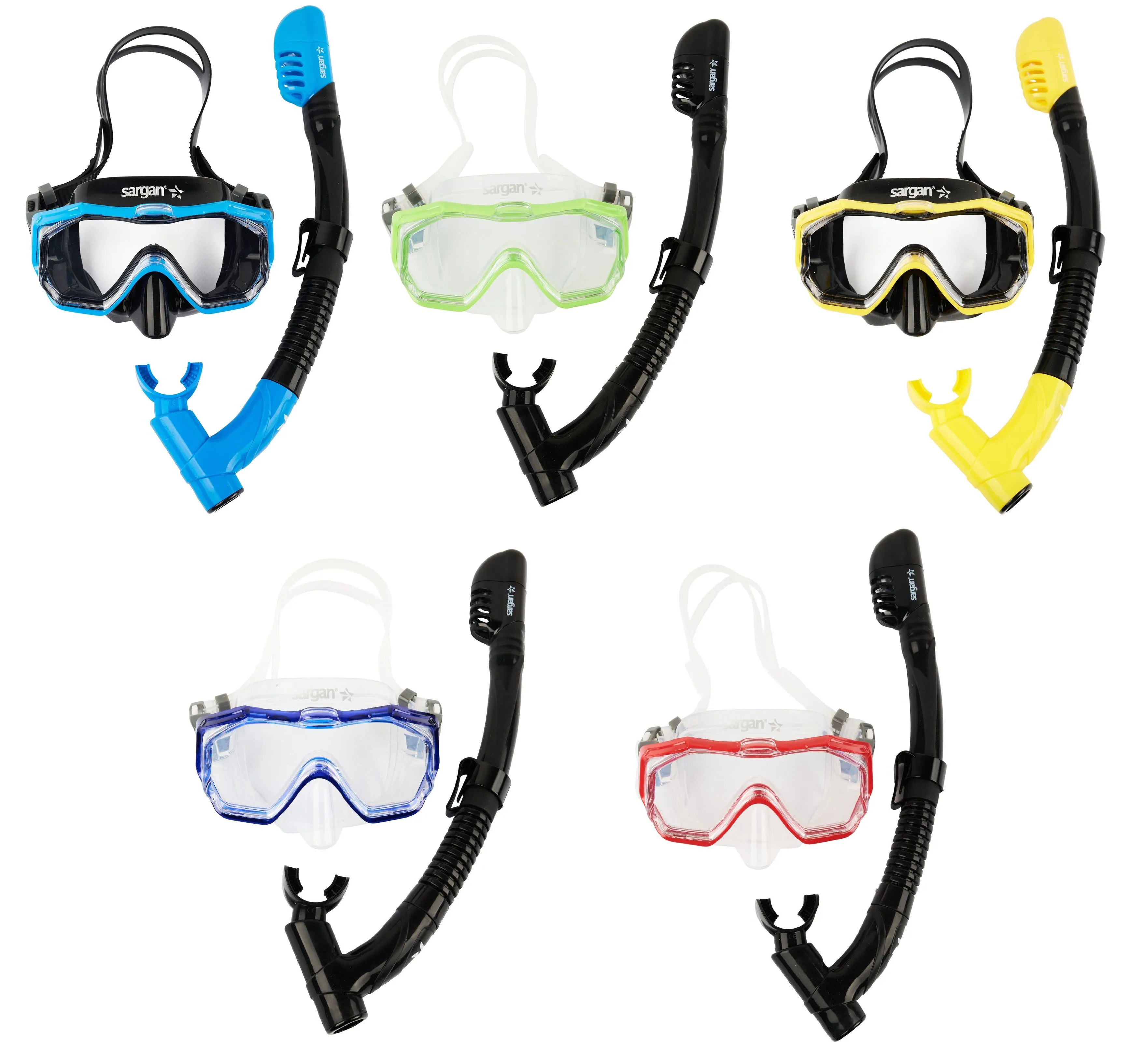 Набор Сарган "Панорама-А" KID (маска, трубка) черная трубка