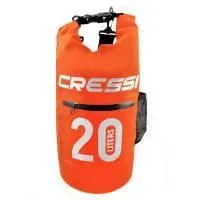 Гермомешок CRESSI с карманом на молнии, DRY BAG, оранжевый 20 литров, Cressi