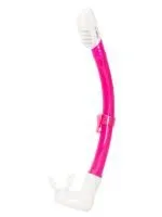 Трубка САРГАН "АГИДЕЛЬ" сухая 2 клапана, розовый силикон/белый силикон