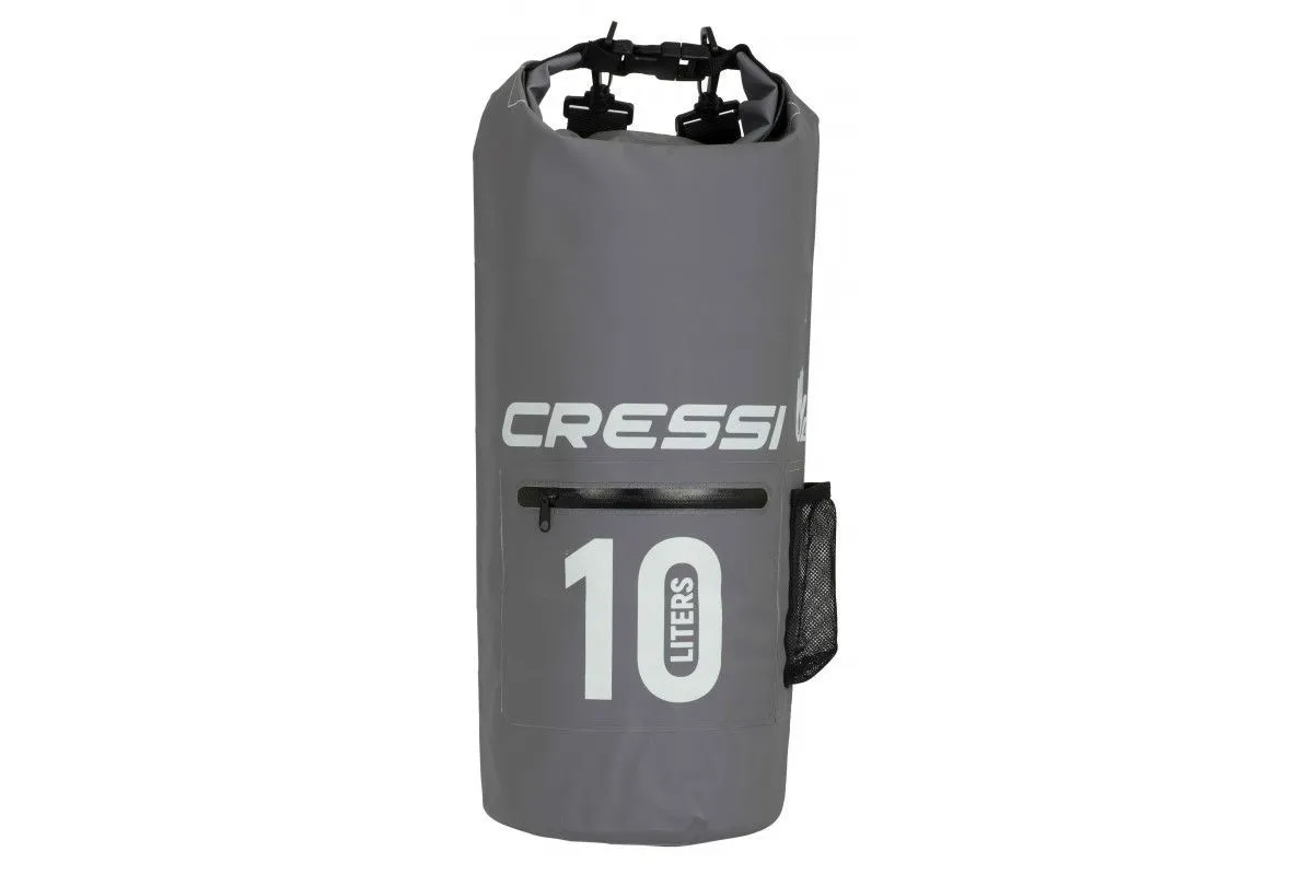Гермомешок CRESSI с карманом на молнии, DRY BAG, серый 10  литров, Cressi