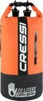 Герморюкзак CRESSI с карманом на молнии Premium BACK PACK, черный/оранжевый, 20 литров, Cressi